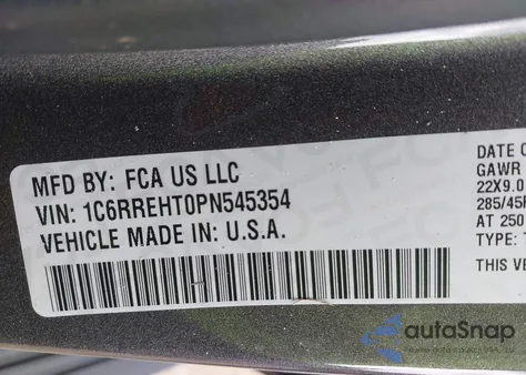 2023 Ram 1500 Limited from USA, damaged, VIN 1C6RREHT0PN545354